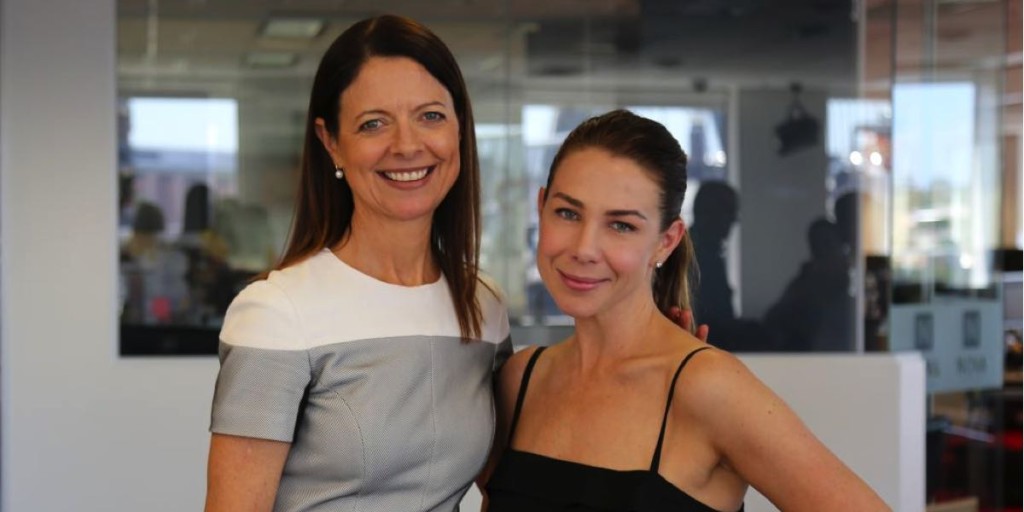 Nova Entertainment CEO Cathy O’Connor with drive host Kate Ritchie