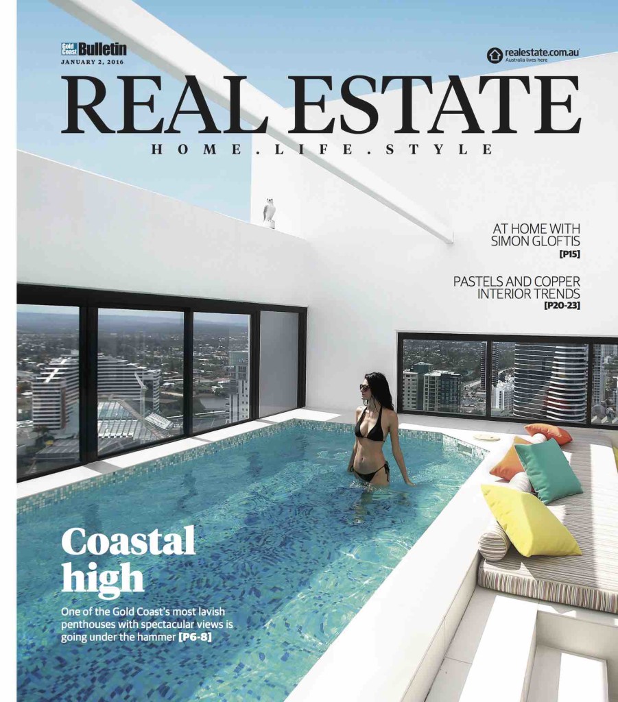 The Real Estate magazine comes with the Saturday edition of the Gold Coast Bulletin