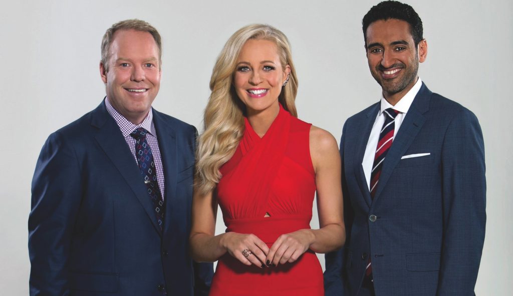 The Project Peter Helliar, Carrie Bickmore, Waleed Aly
