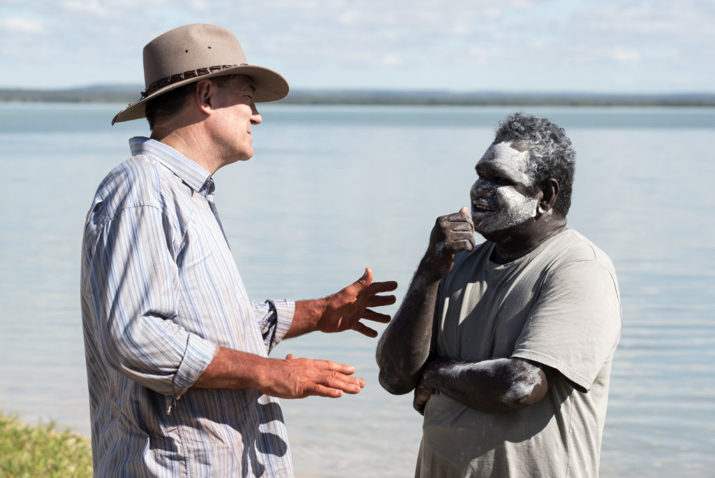 David Oldfield and Aboriginal elder Timmy 'Djawa' Burarrwanga