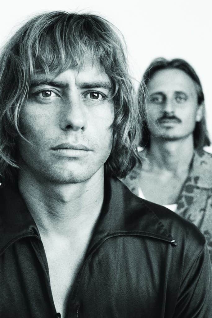 Lime Cordiale's Louis (foreground) and Oli Leimbach (background)