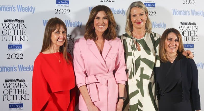 Australian Women's Weekly Women of the Future Awards with event host Natalie Barr and AWW editor-in-chief Nicole Byers and attendees