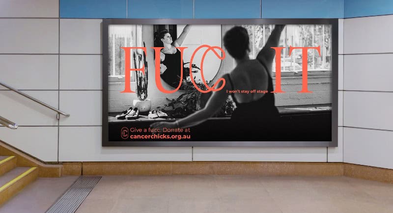 Cancer Chicks launches 'FUCC IT' via Initiative IMPACT & MBCS OOH