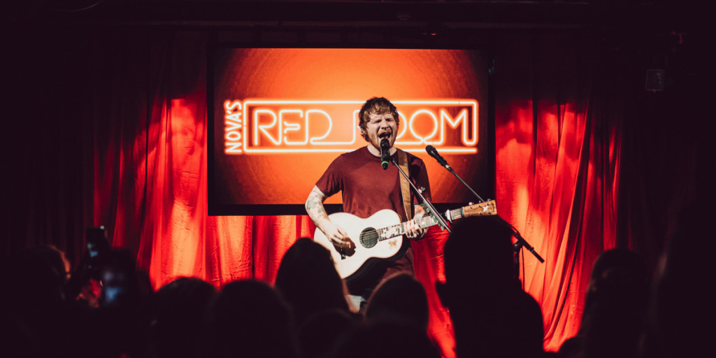 Ed Sheeran at Nova's Red Room Global Tour 1200x600