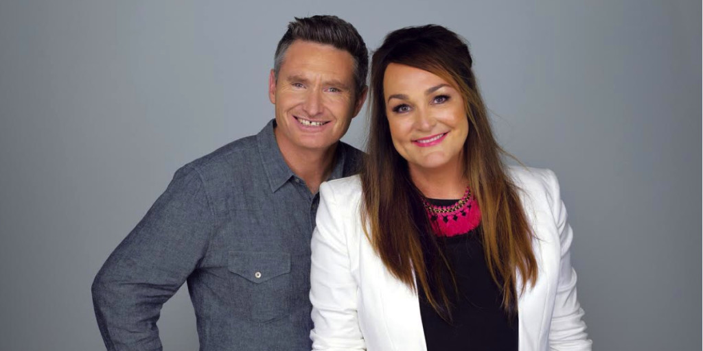 KIIS Network drive show presenters Dave Hughes and Kate Langbroek