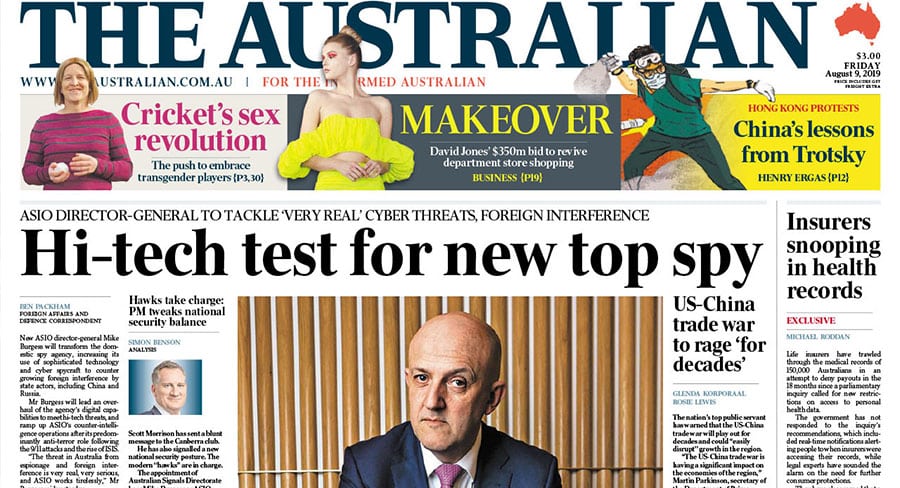 The Australian's cuts a for readers avoid cover price increase