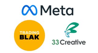 Meta, Meta, Trading Blak and 33 Creative logos