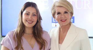 Australian Women's Weekly winner and Julia Bishop