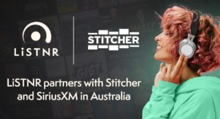 SCA logo about partnership with Listnr, Stitcher and Sirius