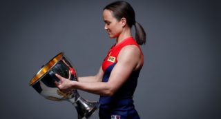 AFLW Final - Daisy Pearce with the trophy