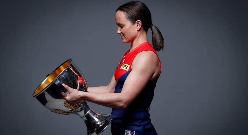 AFLW Final - Daisy Pearce with the trophy