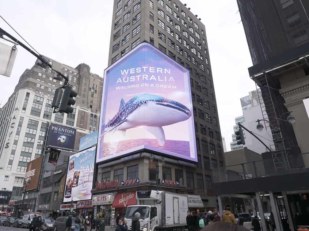 Mediaweek's ad placement of the month - Tourism Western Australia in New York City