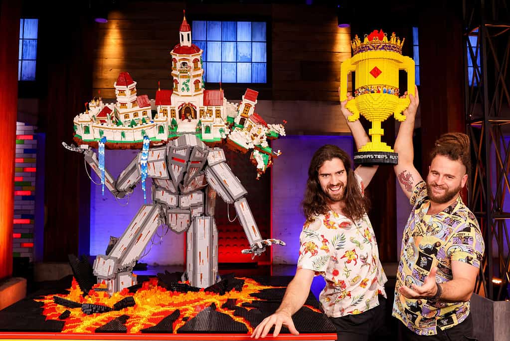 Scott and Owen earn titanic win on Lego Masters Grand Masters