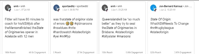 Meltwater data state of origin game 2 2023