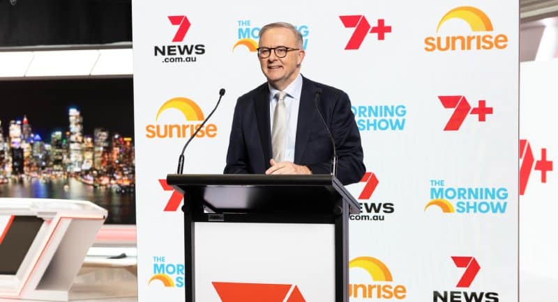Anthony Albanese 7NEWS Studios Official Opening