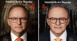 The AFR AI cover - Anthony Albanese