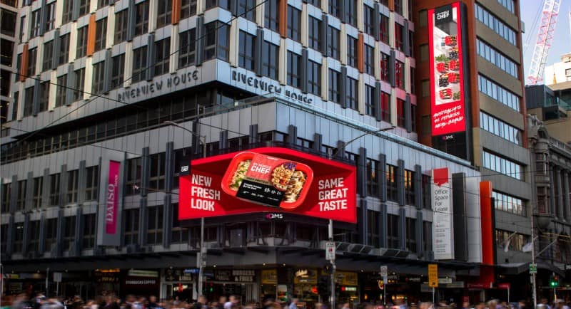 My Muscle Chef 3D billboard, Melbourne
