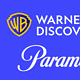 Warner Bros Discovery and Paramount logos