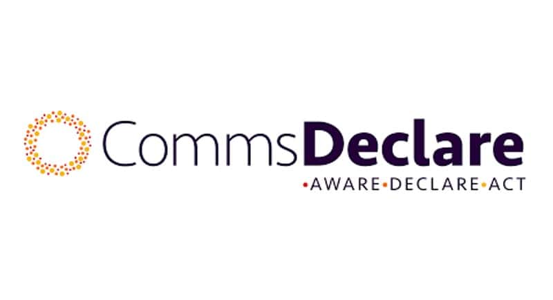 Comms Declare logo. Comms Declare responds to AANA Environmental Claims Code exposure draft - 19 Jan