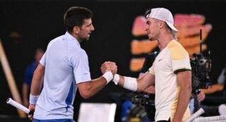 Novak Djokovic and Dino Primo Australian Open