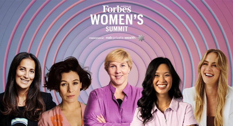 Forbes Australia 2024 Women's Summit - L to R - Sukhinder Singh Cassidy, Yael Stone, Robyn Denholm, Nicole Liu, Steph Claire Smith