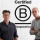 Simon Lee and Jules Hall. The Hallway achieves B Corp Certification - 8 Feb 2024