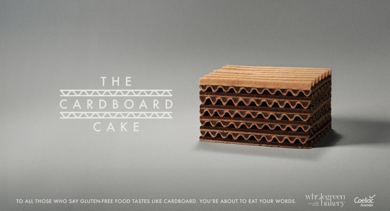 The Hallway and Wholegreen Bakery make gluten-free sceptics eat their words with the launch of the world’s first Cardboard Cake