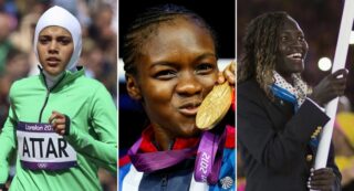 Deloitte and International Olympic Committee launch 'The First Effect' Olympics campaign - Sarah Attar, Nicola Adams & Rose Lokonyen
