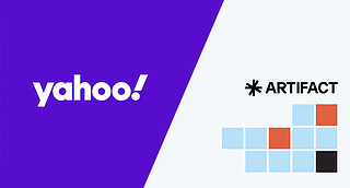 Yahoo and Artifact logos