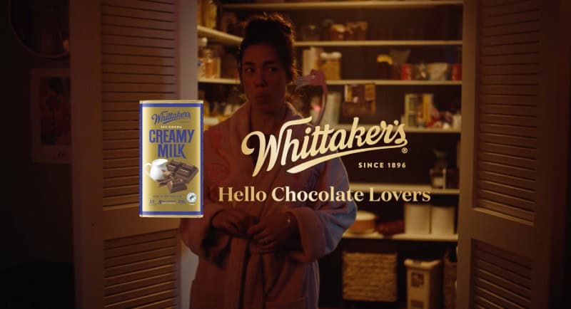 Whittaker’s Hello Chocolate Lovers brand platform launches via Bastion Shine
